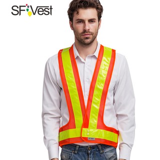 SFVest chaleco reflectante de alta visibilidad reflectante correa de seguridad chalecos ropa de trabajo