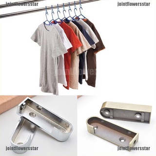 [jointflowersstar] 1 soporte de soporte para tubo de armario, soporte para colgar ropa, soporte para tubo