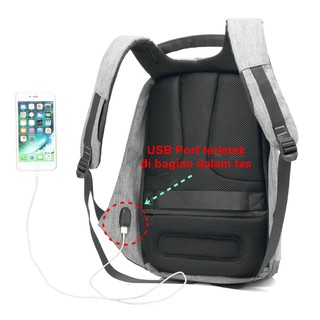 Mochila antirrobo con puerto USB - mochila para hombres y mujeres - bolsas para ordenador portátil - 100% ORIGINAL