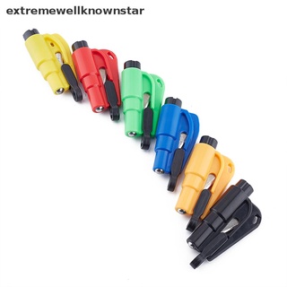 [knownstar] Car Safety Hammer Spring Type Escape Hammer Window Breaker Punch Seat Key Chain New Stock