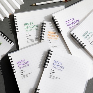 ab/85 simple estilo blanco durable extraíble espesar suave escritura creativa cuaderno para regalo de estudiante