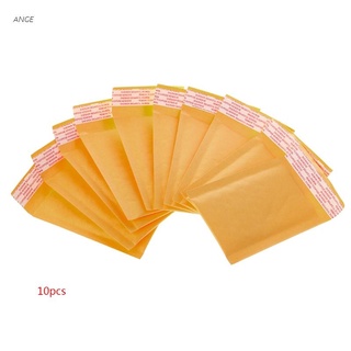 ANGE 10 Pcs Kraft Bubble Mailers Yellow Padded Mailing Bags Paper Shipping Envelopes