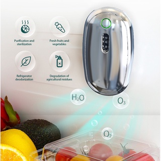 desodorizador para refrigerador, purificador de aire, desodorizador de esterilización de ozono doméstico, protección del medio ambiente y mantenimiento libre de desodorizador portátil abase