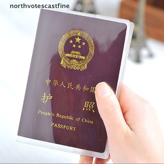Northvotescastfine Clear Transparent Passport Cover Holder Case Organizer ID Card Travel Protector NVCF