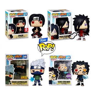 Exclusivo - Funko Pop Naruto Shippuden / Uchiha Madara #722 / Uchiha Itachi #578 / Uchiha Sasuke #455 / Kakashi #548 Naruto Action Figure Brinquedos