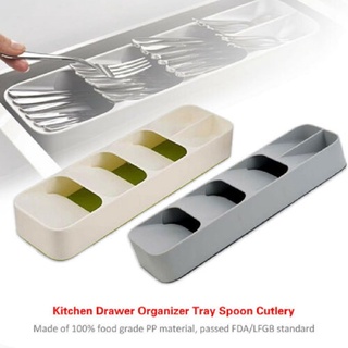 Tray Insert Cutlery Spoon Utensil Divider Organizer Kitchen Drawer Compact