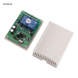 los DC 12V 2 Channel RF 433MHz Wireless Remote Control Switch Relay Receiver Module