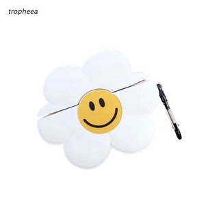 tro Cute Smily Face Flower Headphone Case Soft Silicone Shell Cover for Airpods Pro