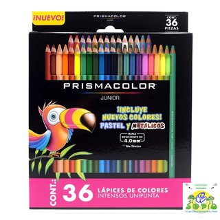 Lapices de Colores Prismacolor Con 36 Piezas Incluye Tonos Pastel y Metalicos