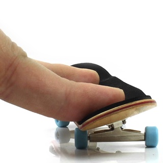 rin 1Set Wooden Deck Fingerboard Skateboard Sport Games Kids Gift Maple Wood Set New (9)
