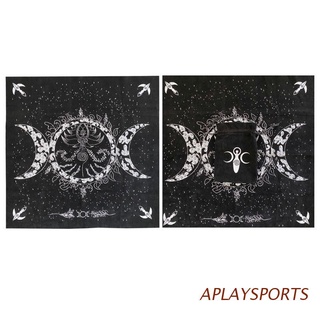 aplaysports altar tarot paño triple diosa luna fases astrología tarot mantel 19"× 19"
