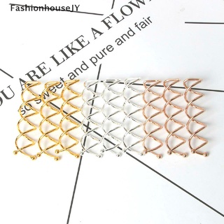 fashionhousejy 10pcs oro plata color rosa oro espiral giro tornillo clip twist barrette horquillas venta caliente (6)
