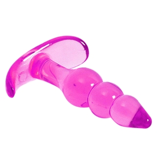 Silicona Anal Butt Plug G-Spot estimulación ventosa Jelly consolador Anal juguetes sexuales (3)