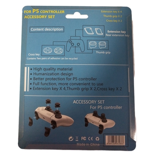 Gamepad Trigger Extension Cross Key L2R2 botón+rocker Cap 8 en 1 Set para PS5 (9)