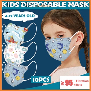 （ujhrtdg.mx）Kids Children's Baby Mask Disposable Face Mask Cartoon 4Ply Ear Loop Masks