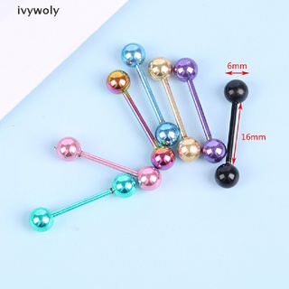 Ivywoly 7 Pcs/Set The Plating Color Steel Stainless Steel Rod Tongue Nailed Double Ball MX