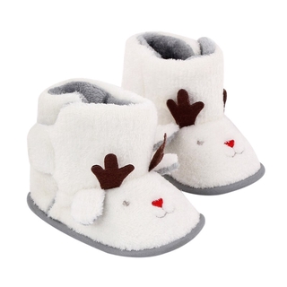 Recién nacido bebé niñas botas de nieve invierno caliente bebé zapatos sólido botón de felpa botas ajuste 0-18M