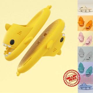 zapatillas de tiburón 3d hogar antideslizante de suela suave bebé y dibujos animados de impresión zapatillas sandalias k0z4