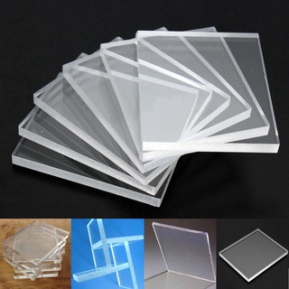 6pcs New 5mm Thickness Clear Acrylic Blocks Stamping Rubber Plexiglass Thin Pads ☆pxVipmall