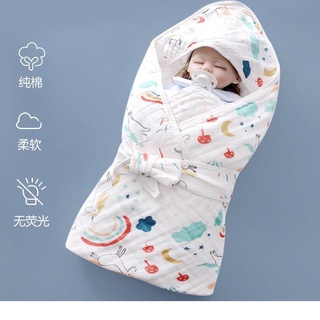 Manta sombrero Material muselina envolver/bebé sombrero manta/manta de bebé/manta con capucha/manta K