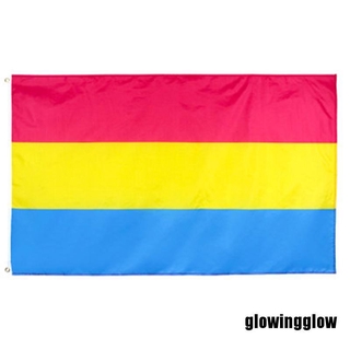 Glow 1PC 90x150cm Omnisexual LGBT pride Pan pansexual Flag Super