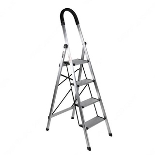 Krisbow - escalera plegable de aluminio con mango de 4 pasos