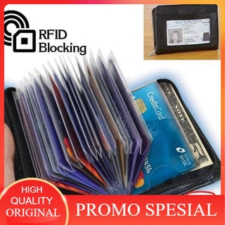 Place Card Atm tarjeta de crédito cartera 36 ranuras Slim Anti robo seguro RFID bloqueo - 789522