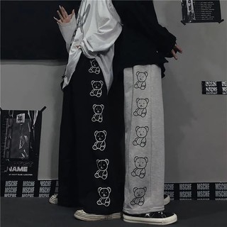 Korean Style Wide Leg Pants Cartoon Print Harajuku Trousers Women Streetwear Autumn Fashion Streetwear Sweatpants Women 2021