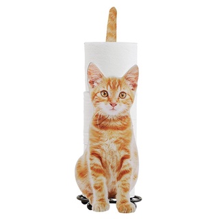 soporte de toalla de papel higiénico para amantes del gato, soporte para rollos de inodoro