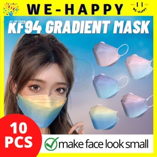 【PRECIO MÁS BAJO】 Mascarilla 10pcs KF94 Máscara Filtro protector no tejido de 4 capas Máscara 3D Corea Máscara facial de color eudemonia01.mx