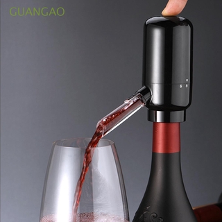 GUANGAO Home dispensador de vino filtro instantáneo aireador de vino vertedor eléctrico de un solo toque de vino oxidante inteligente aireación rápida carga USB decantador automático
