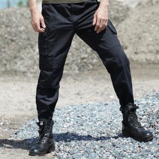 Negro Cargo pantalones ejército militar táctico pantalones hombres combate SWAT táctico Casual pantalones (7)