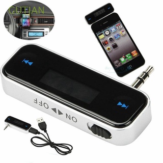 GUTIAN Mini Transmisor FM Carga USB Reproducir MP3 Transmisor inalámbrico para auriculares Batería integrada Portátil Kit de coche AUX de 3,5 mm Durable Reproductor de música