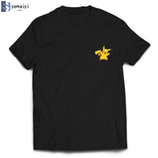 ✨Productos al contado✨ZW dibujos animados Pikachu Ash Mystic Velor camiseta Baju POK-0016 🔥semaisi🔥