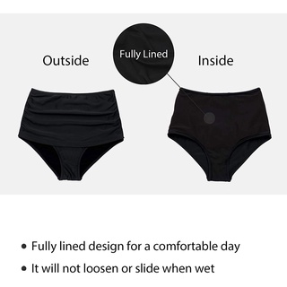 (sdt35457.mx) mujeres de talle alto bikini natación pantalones cortos inferior traje de baño trajes de baño (6)