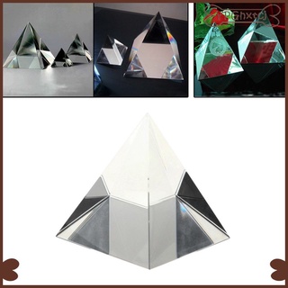 [artículos de moda] prisma pirámide de cristal transparente 70 mm k9 cristal artificial pisapapeles cuadrangular adorno óptico diy experimento