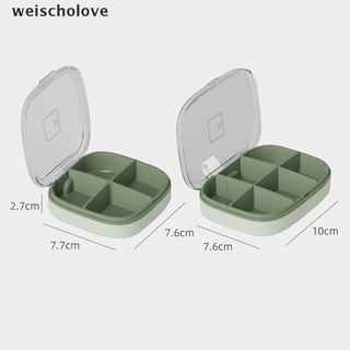 [weischolove] 1Pc Pill Case For Tablets Pill's Organizer Drug Capsule Plastic Storage Box .