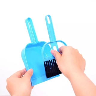 Mini Recogedor Kawaii Con Escoba Cepillo de Plastico (3)