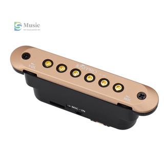 [Muwd] JUSTPRO JC-A1 Guitar Sound Hole Coil Pickup with Microphone with Mic and Volume Control for 39/40/41/42inch Folk Guitar