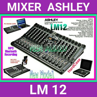 Original Ashley LM12 12ch mezclador de Audio Bluetooth MP3 grabación de tarjeta de sonido