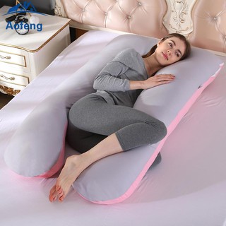 Almohada de apoyo para dormir de 8 colores para mujeres embarazadas cuerpo 100% algodón en forma de U almohadas de maternidad embarazo