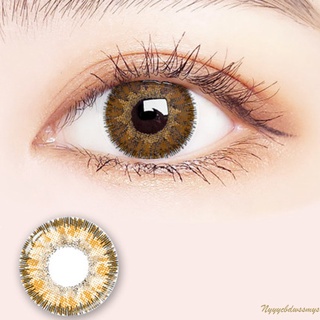 2 piezas/par de lentes de contacto de ojos de color Natural brillante/lentes de contacto de ojos anuales (2)