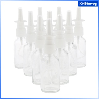 [MVPG] 10 botellas vacías de vidrio recargable Nasal Spray botella fina bomba de niebla viales 30 ml traje para maquillaje agua Perfumes aceites esenciales