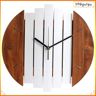 reloj de pared de madera gruesa de 12 pulgadas, retro, para decoración de la sala de estar, dormitorio, restaurante, batería silenciosa