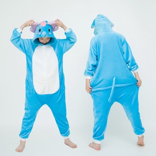 Niñas Niños Lindo Kigurumi Azul Elefante De Dibujos Animados Animal Pijamas Cosplay Disfraz De Onepiece Onesie Niño Pijama