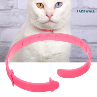 Lacewall - Collar de protección para mascotas (protección de pulgas, ácaros, piojos, remedio de goma, color rosa)