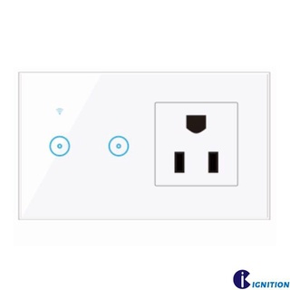 Interruptor Wifi con enchufe estándar de ee.uu. Control remoto de trabajo con Google home Amazon ignition