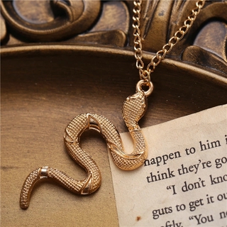 Collar Con Colgante De Serpiente De Metal De Oro Inoxidable Geometría Para Mujer Gargantilla De Mascota Adornos Joyería (5)