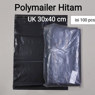 Polymailer uk 30x40 (100pcs) embalaje de plástico pegamento negro, pegamento de plástico