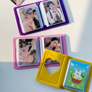 Lindo Oso 3 Pulgadas Mini Álbum De Fotos Crema Encaje Titular De La Tarjeta Polaroid Almacenamiento Kpop Photocard Coleccionar Libro (3)